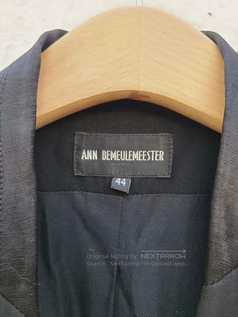 Ann Demeulemeester Ann Demeulemeester Embroidered Black Blazer . Size US L / EU 52-54 / 3 - 8 Thumbnail