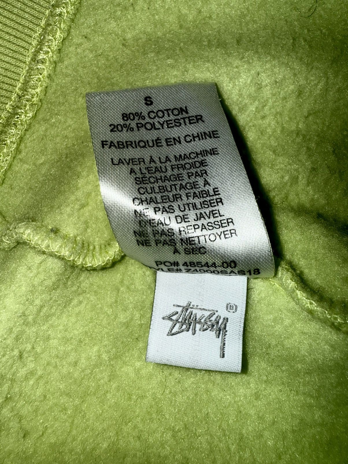Stussy Stüssy Basic Hoodie Pale Green Size US S / EU 44-46 / 1 - 5 Thumbnail
