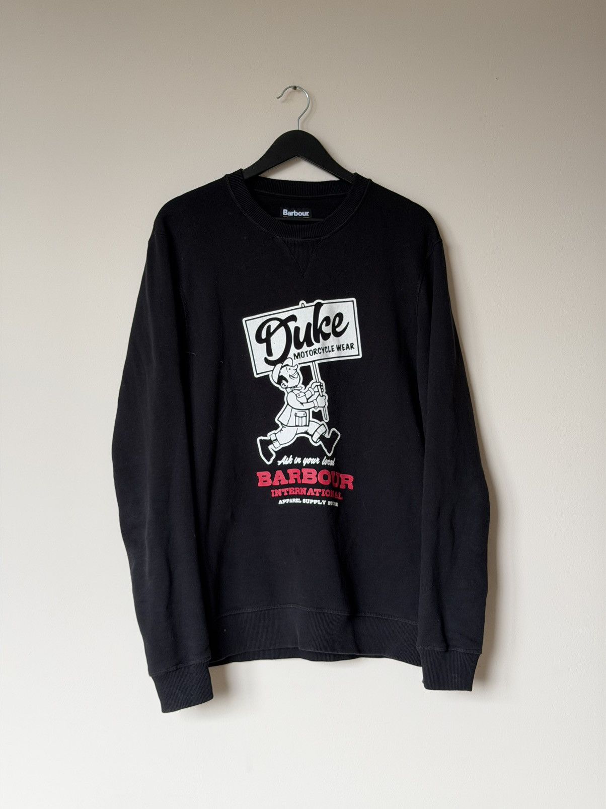 Barbour Barbour International Black Sweatshirt Size M Size US M / EU 48-50 / 2 - 9 Thumbnail