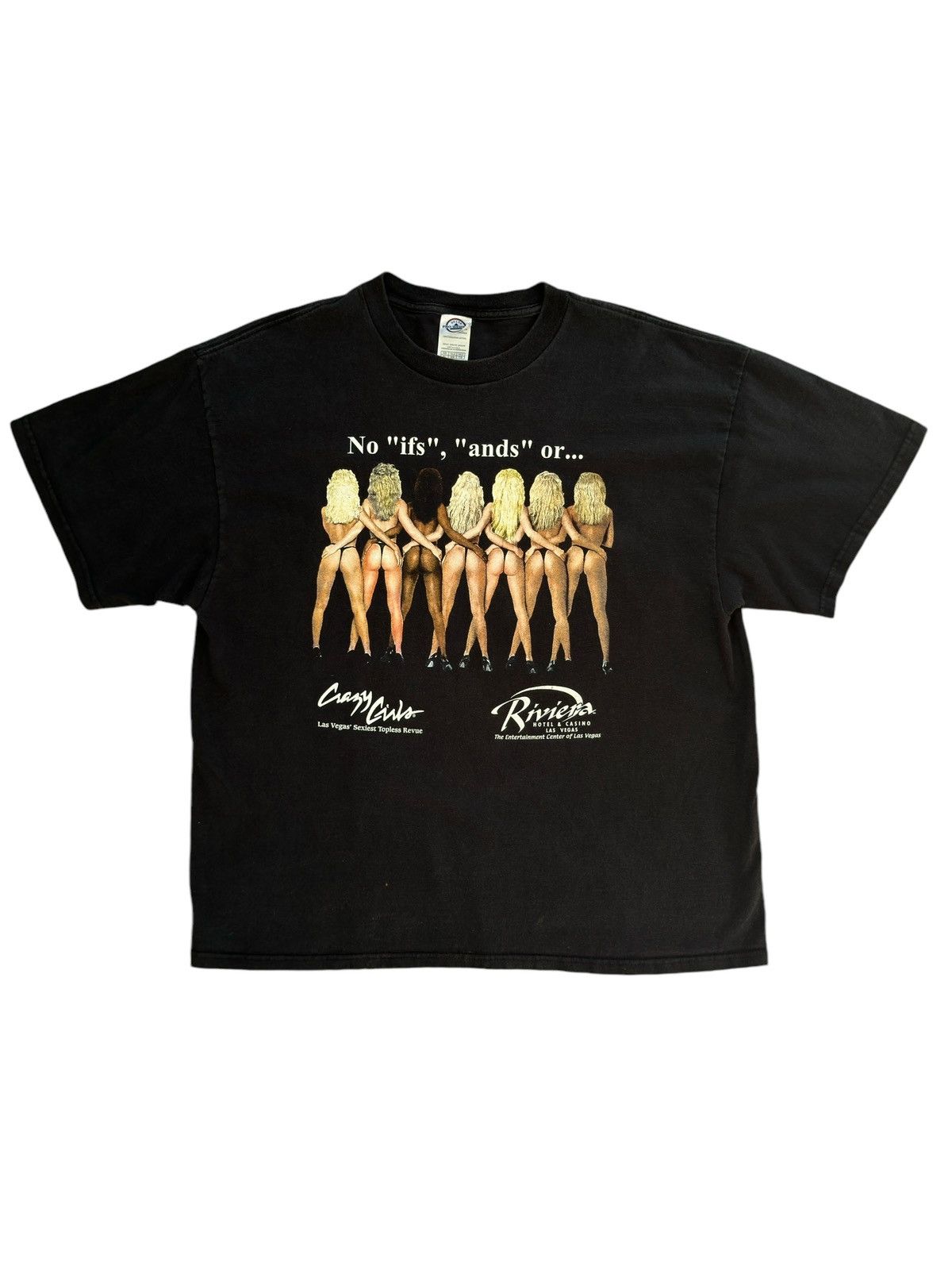 Vintage 90s Vintage Strip Club Tee ‘No "ifs", "ands" or...’ Size US XL / EU 56 / 4 - 1 Thumbnail