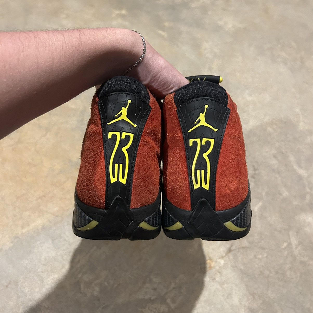 Jordan Brand × Nike Air Jordan 14 Retro Ferrari Challenge Red 2014 US 9.5 Size US 9.5 / EU 42-43 - 6 Thumbnail