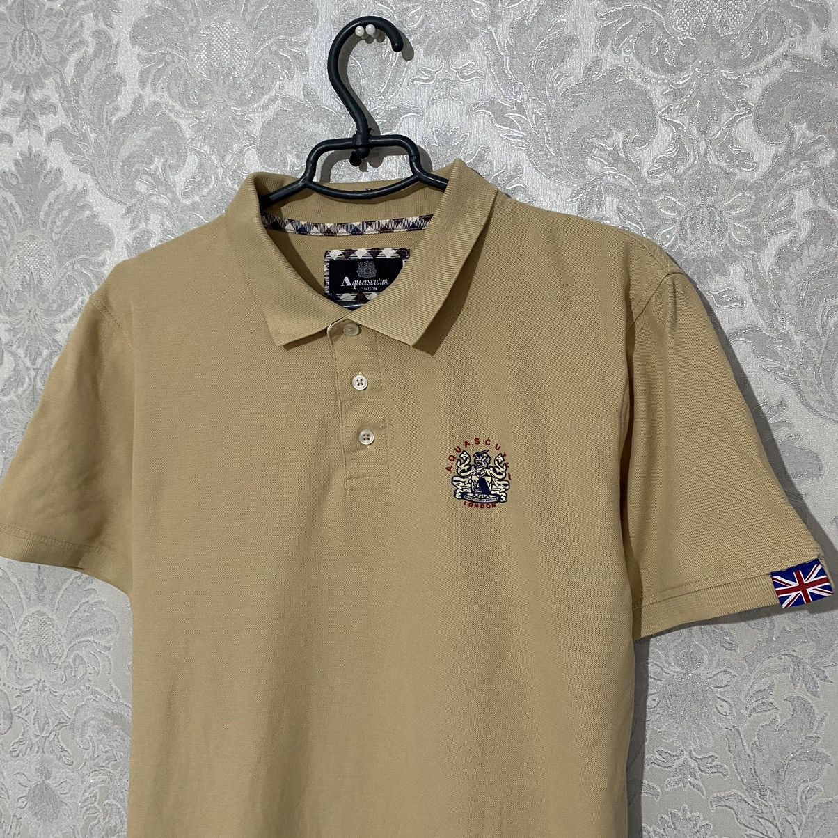 Burberry Aquascutum Polo Shirt Beige Men’s Size US L / EU 52-54 / 3 - 4 Thumbnail