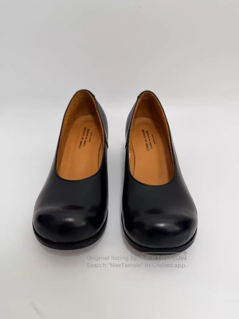 Comme des Garcons Comme des Garcons Black Leather Shoes Size US 7.5 / IT 37.5 - 8 Thumbnail
