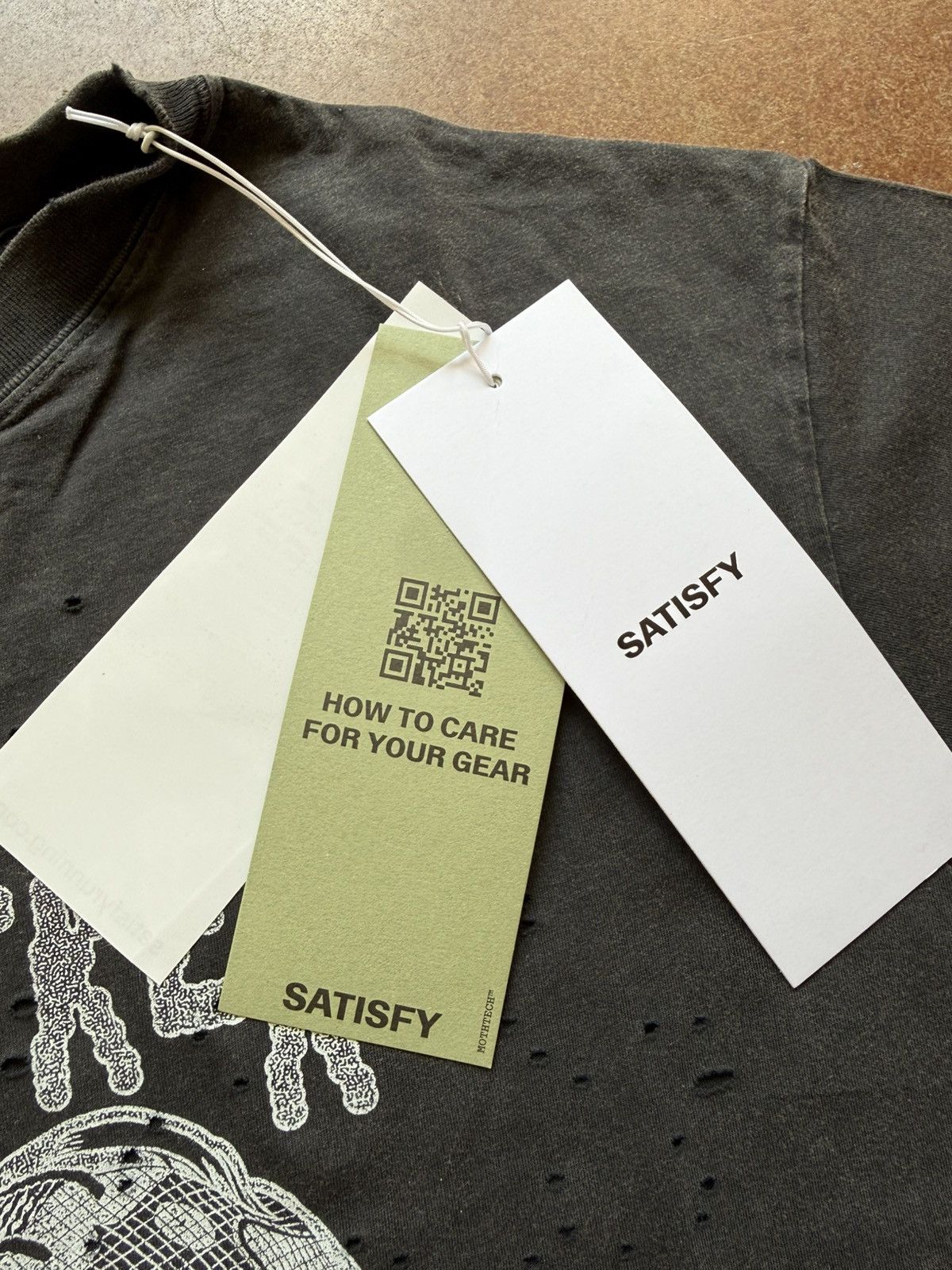 Satisfy Satisfy The Rocker Trailmaster MothTech Tee Aged Black Small Size US S / EU 44-46 / 1 - 12 Thumbnail