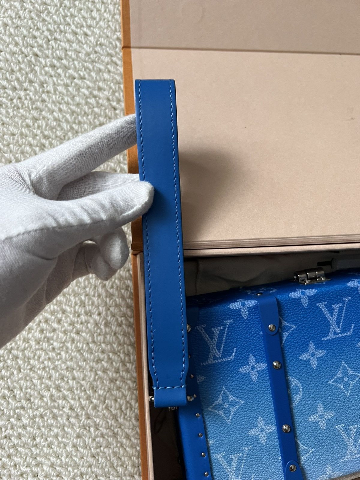 Louis Vuitton Wallet Trunk Louis Vuitton Limited Blue Trunk Size ONE SIZE - 15 Thumbnail