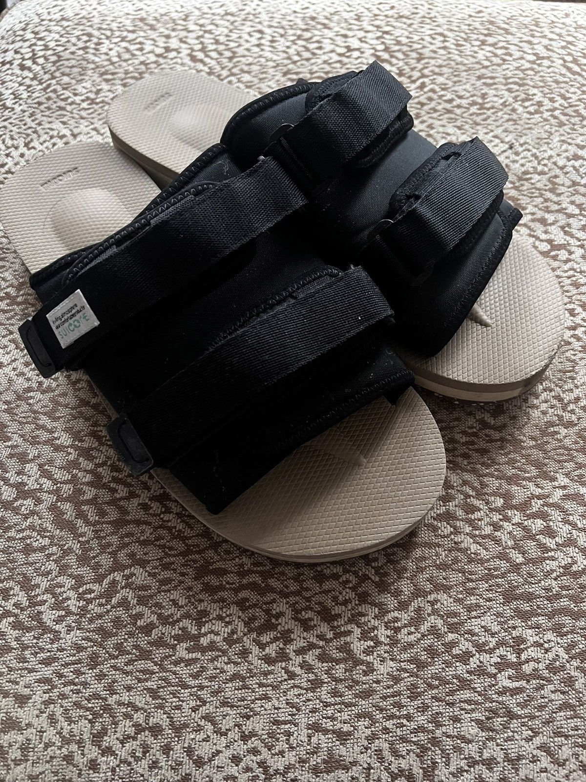 Suicoke Suicoke Black& Beige Moto-Cab-Eco sandles Size US 12 / EU 45 - 2 Thumbnail