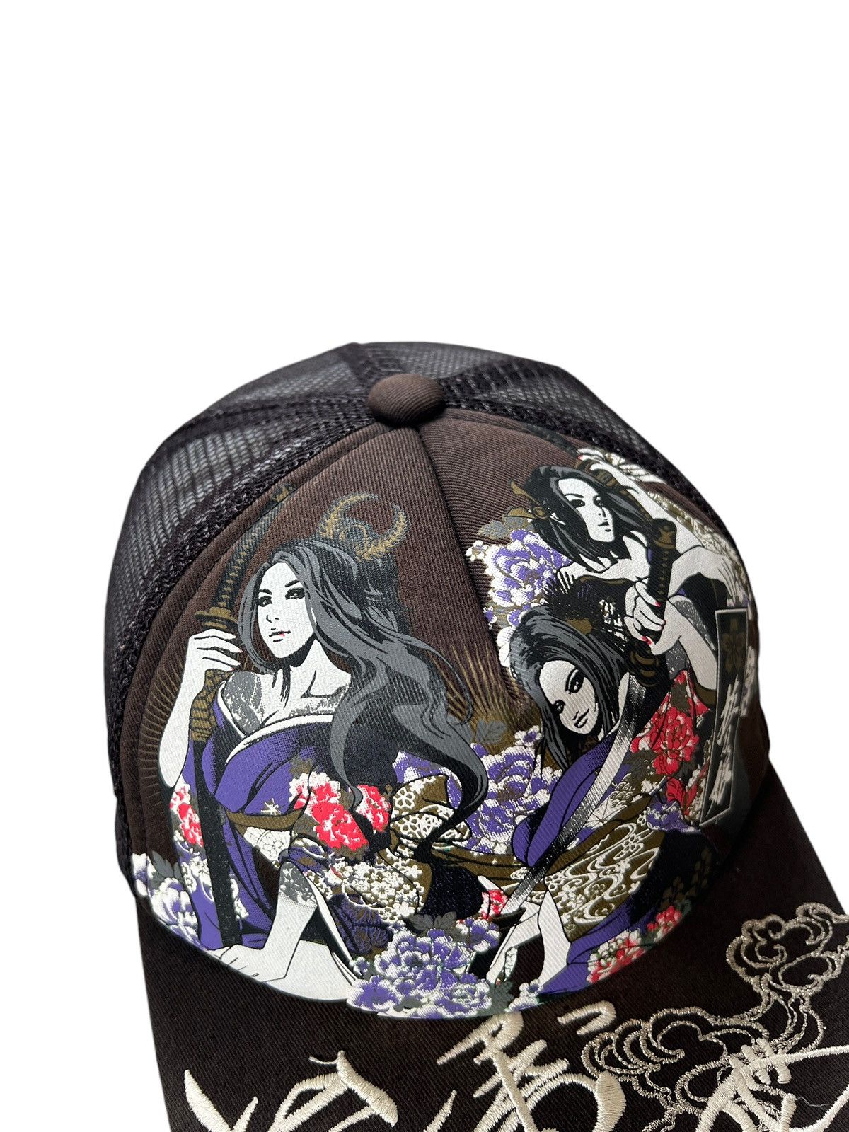 Japanese Brand Divine Retribution 🇯🇵 ‘Samurai Girls” Trucker Hat Size ONE SIZE - 4 Thumbnail
