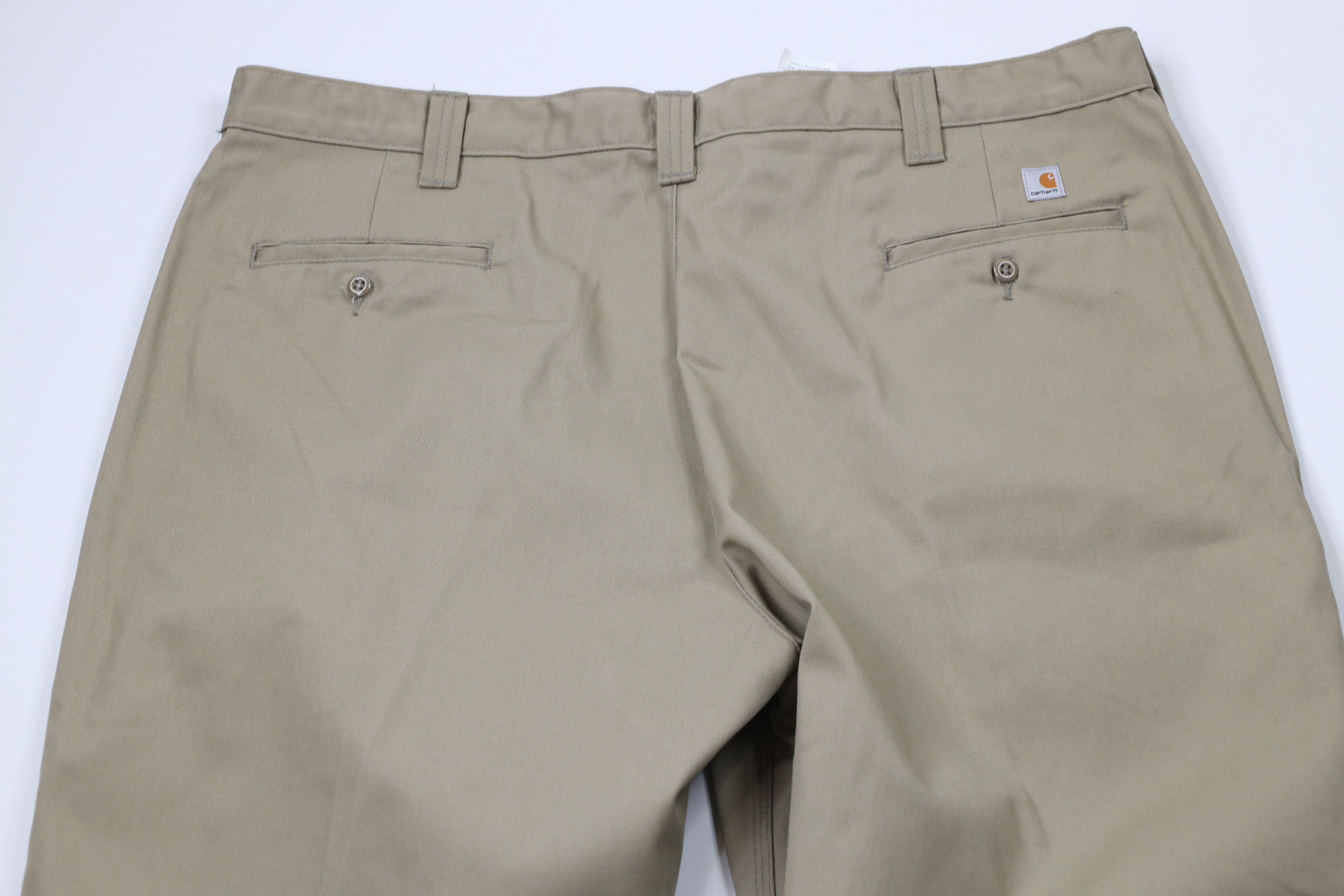 Carhartt × Vintage Vintage 90s Carhartt Blended Twill Wide Leg Pants Khaki Size US 44 / EU 60 - 9 Thumbnail