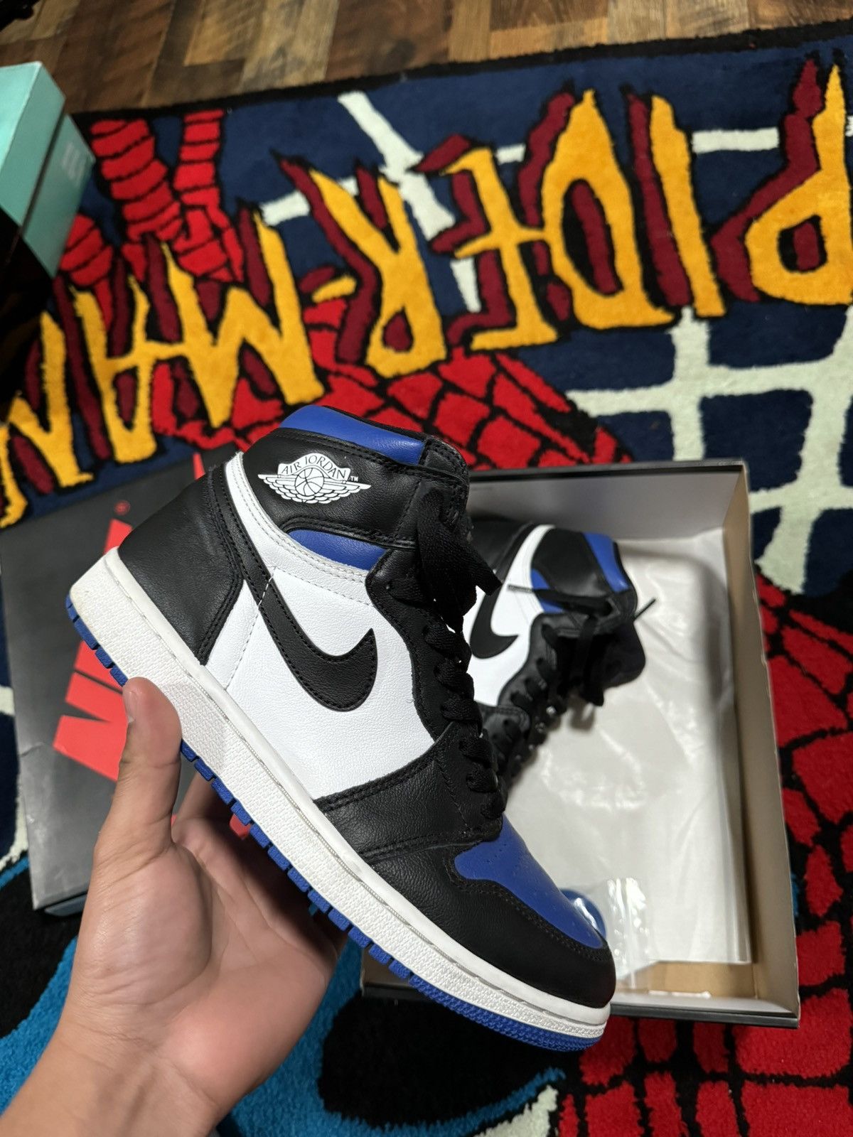 Jordan Brand Jordan 1 Royal Toe Size US 8.5 / EU 41-42 - 1 Thumbnail