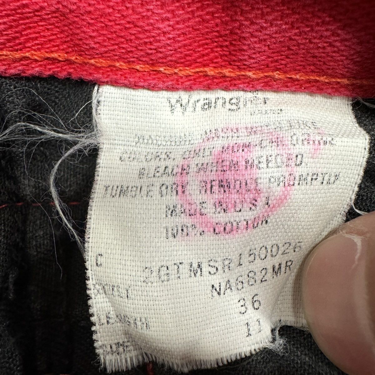 Vintage × Wrangler Wrangler Jean Women 11 Red Silverlake Bootcut Vintage 90s Size 26" / US 2 / IT 38 - 8 Thumbnail