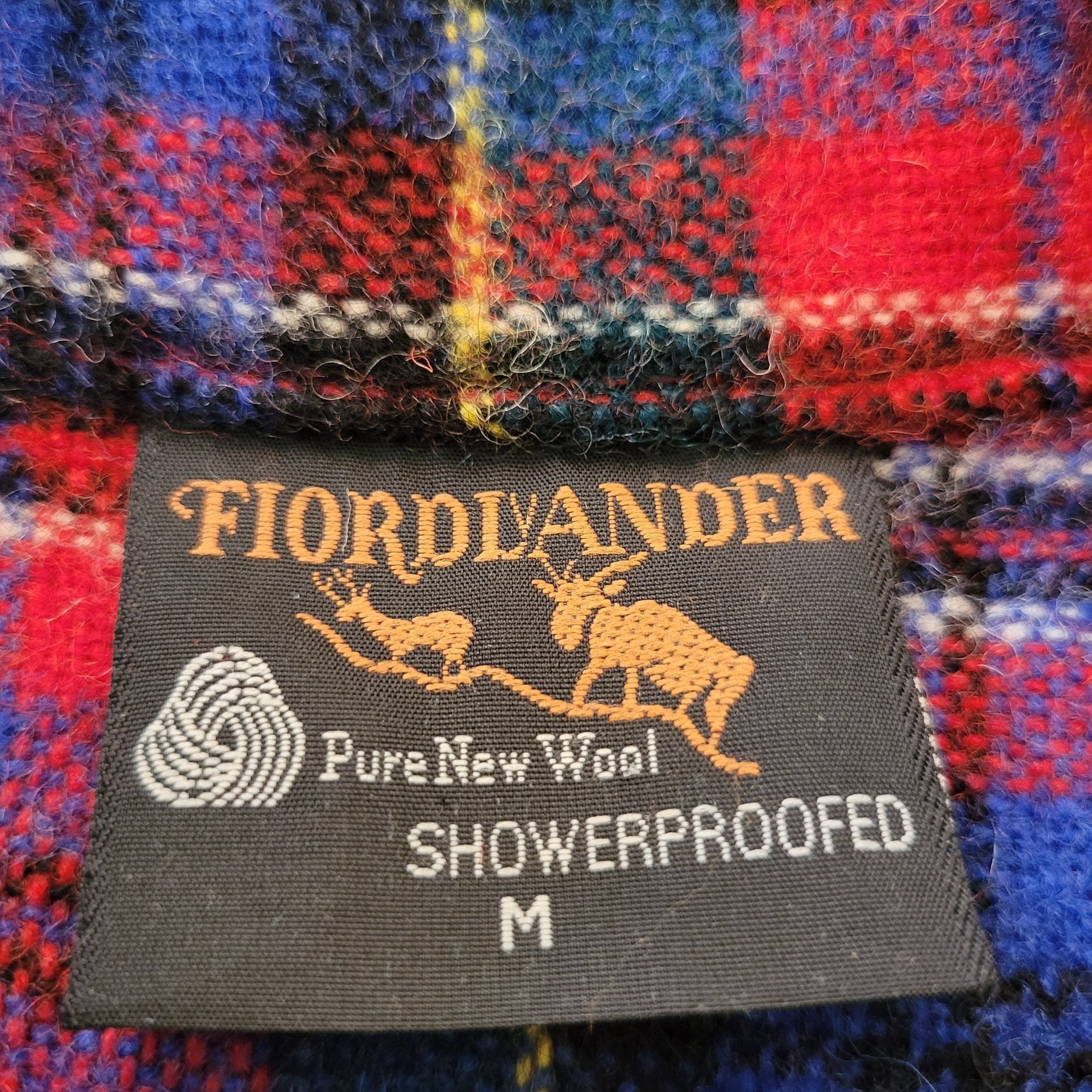Vintage Vintage Fiordivander Red Blue Plaid Pure Wool Showerproofed Size M / US 6-8 / IT 42-44 - 2 Thumbnail