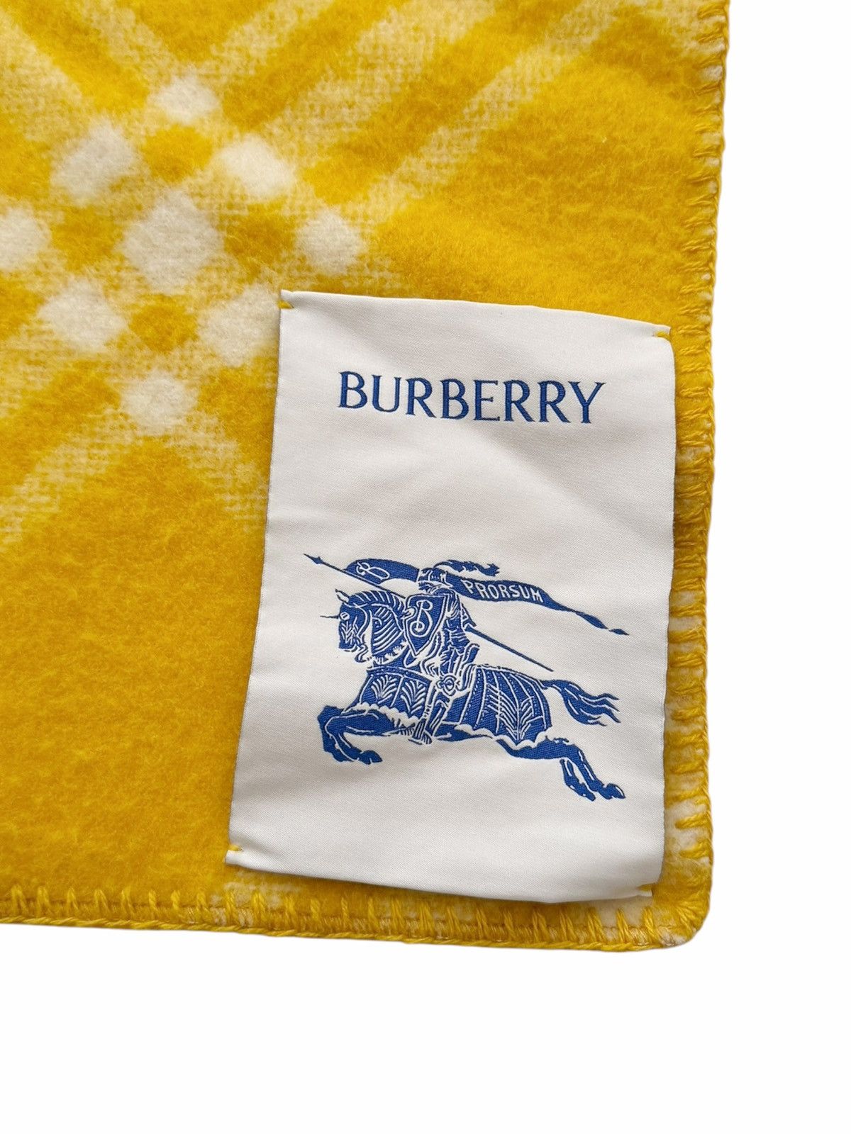 Burberry $1300 Yellow Check Hooded Wool Scarf Size ONE SIZE - 5 Thumbnail