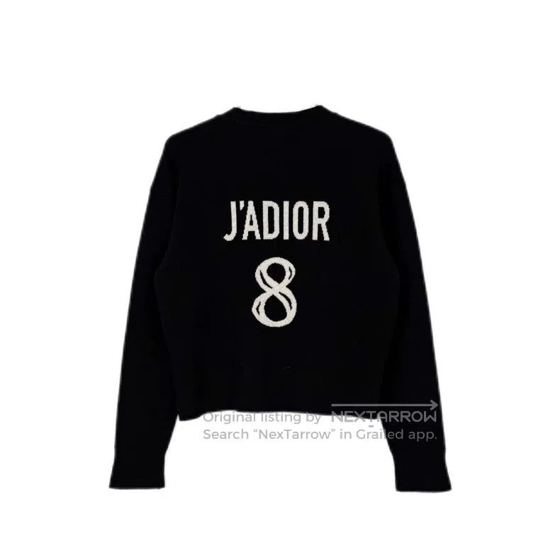 Dior Dior Black number 8 cashmere sweater Size XS / US 0-2 / IT 36-38 - 2 Thumbnail