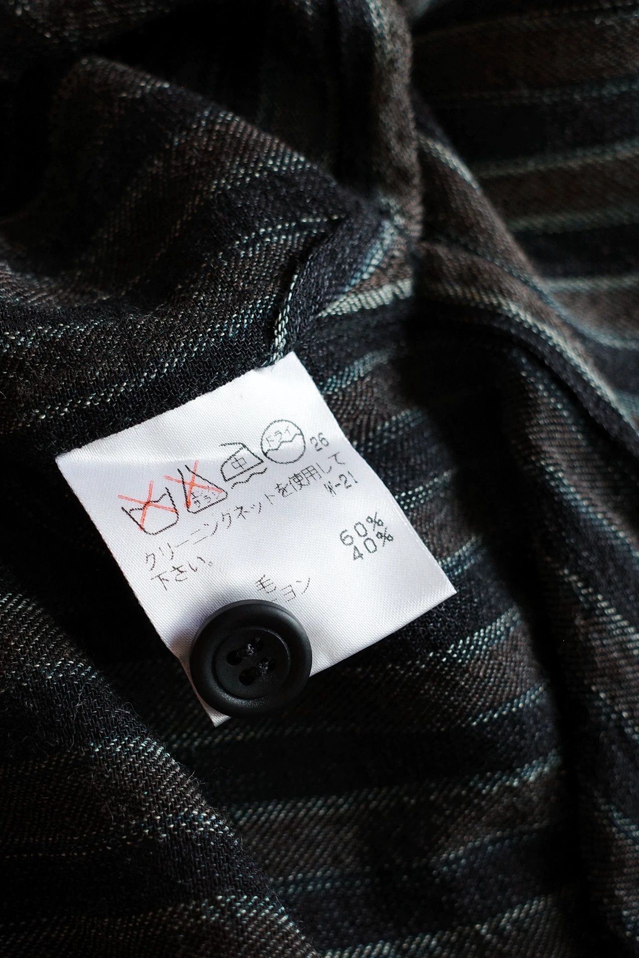 Issey Miyake Issey Miyake Permanente 80s Rayon-Wool Mix Shirt M Size US M / EU 48-50 / 2 - 7 Thumbnail
