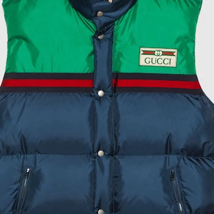 Gucci o1s1wg110225 Nylon Satin Padded Vest in Multicolor Size US S / EU 44-46 / 1 - 6 Thumbnail