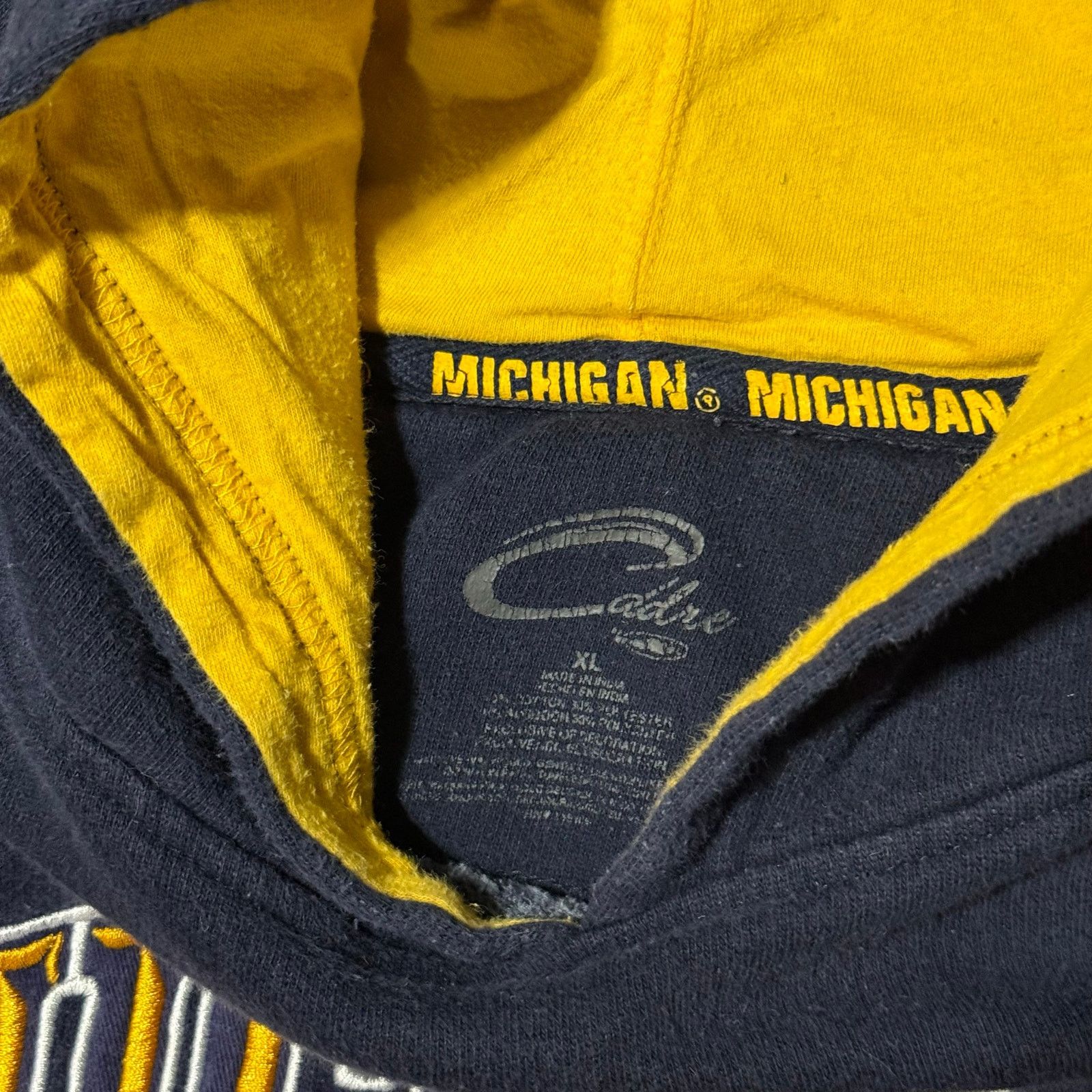 Vintage Y2K Michigan Wolverines Hoodie Size US XL / EU 56 / 4 - 3 Thumbnail