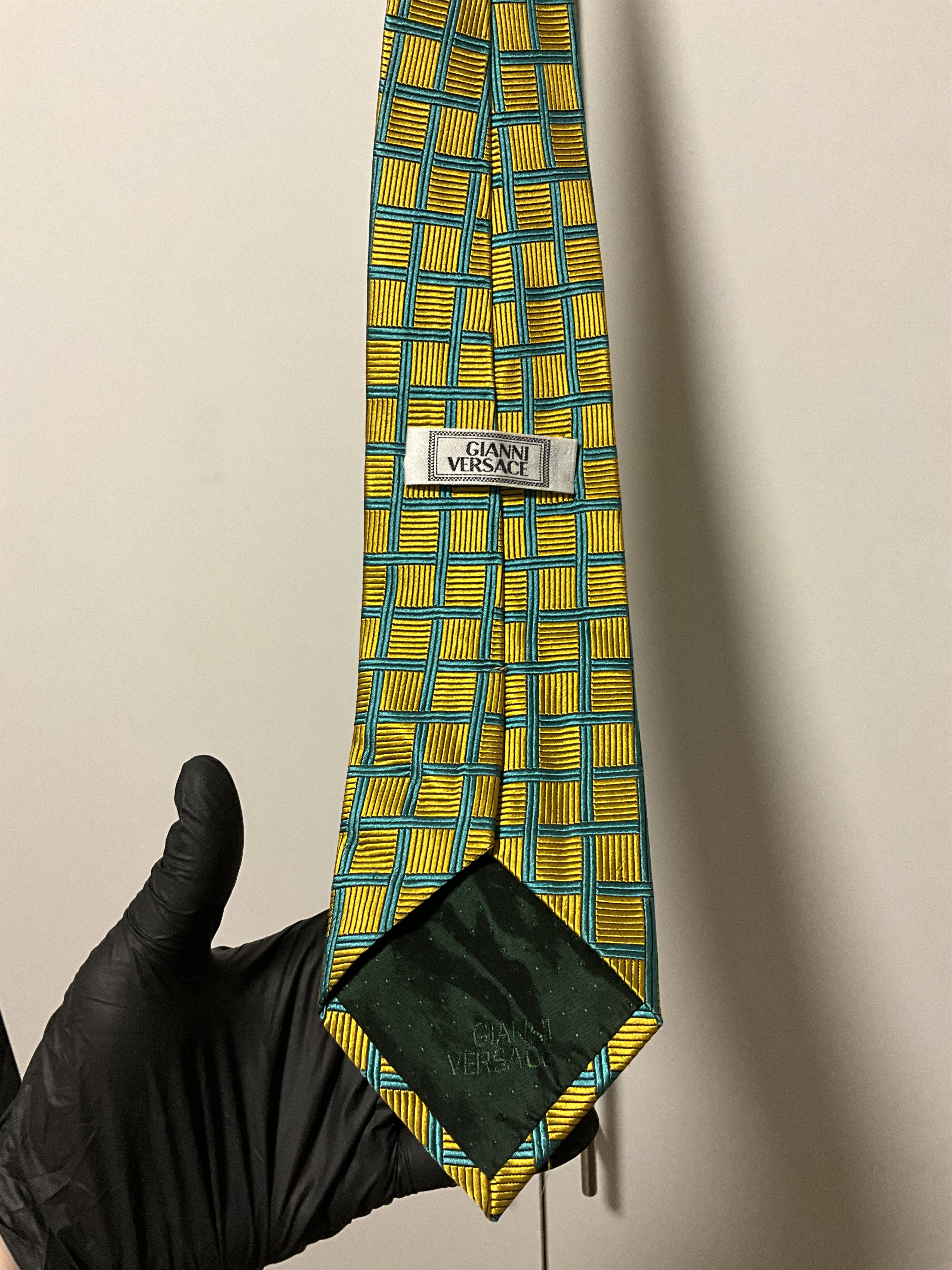 Versace × Vintage Gianni Versace vintage silk gold tie Size ONE SIZE - 3 Thumbnail