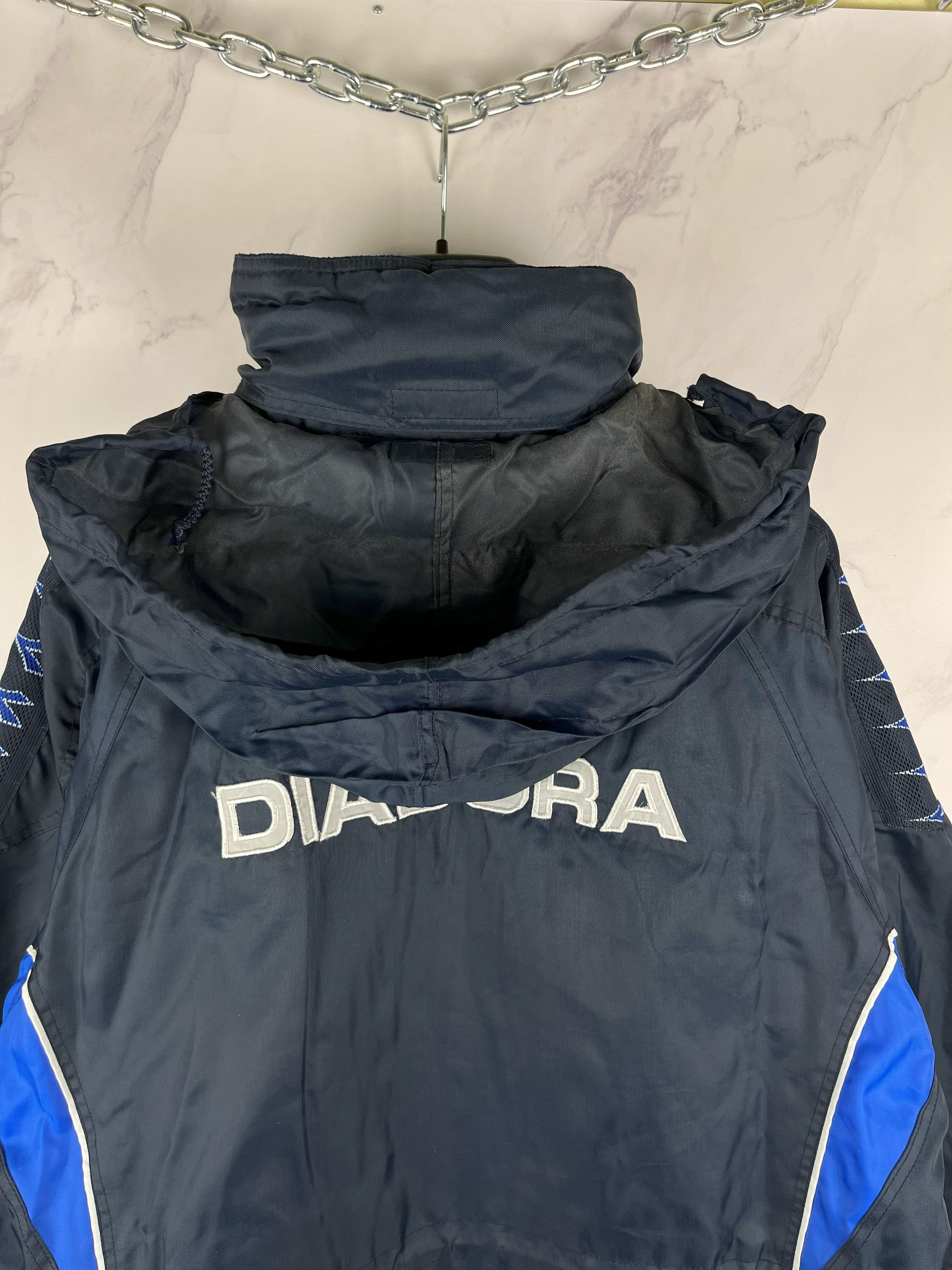 Diadora Vintage Diadora Italy FIGC Long Jacket Big Logo Size M Size US M / EU 48-50 / 2 - 10 Thumbnail