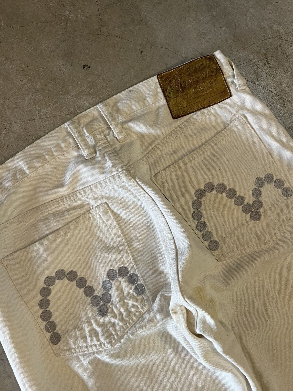 Evisu × Vintage Vintage Evisu Fairway Genes White-Denim Size US 36 / EU 52 - 2 Thumbnail