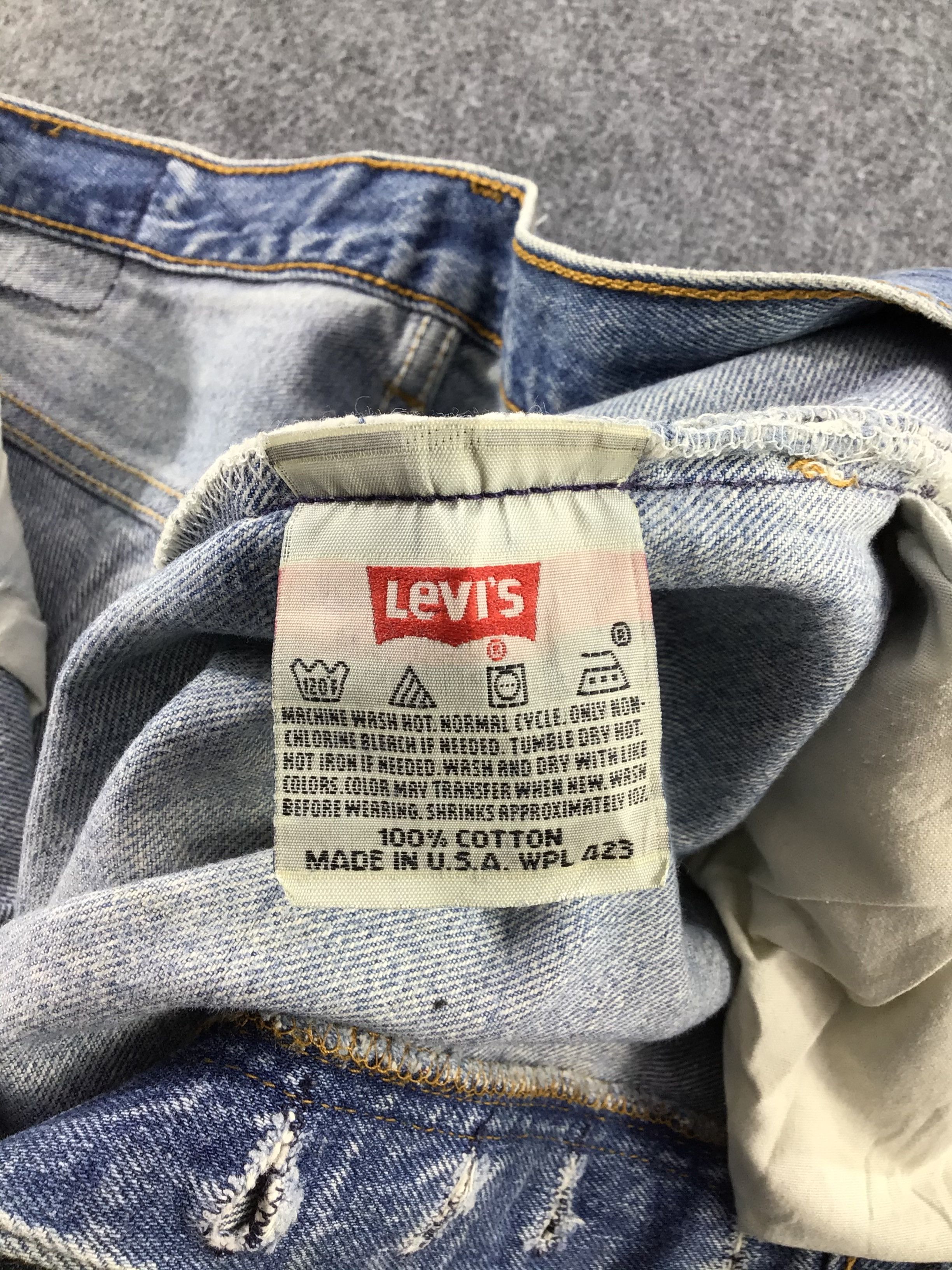 Levi's Vintage 90s Levis 501 xx Stone Wash Jeans-JM488 Size US 35 - 10 Thumbnail
