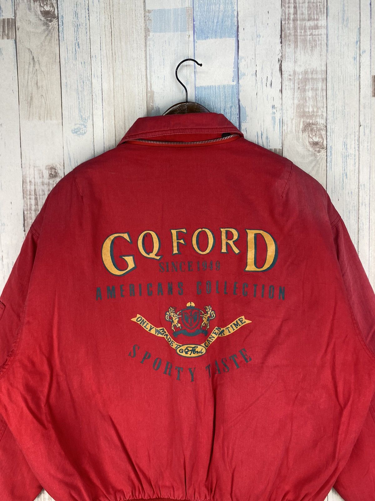 Vintage Vintage GQ Ford Sun Faded Bomber Jacket Size US XXL / EU 58 / 5 - 4 Thumbnail