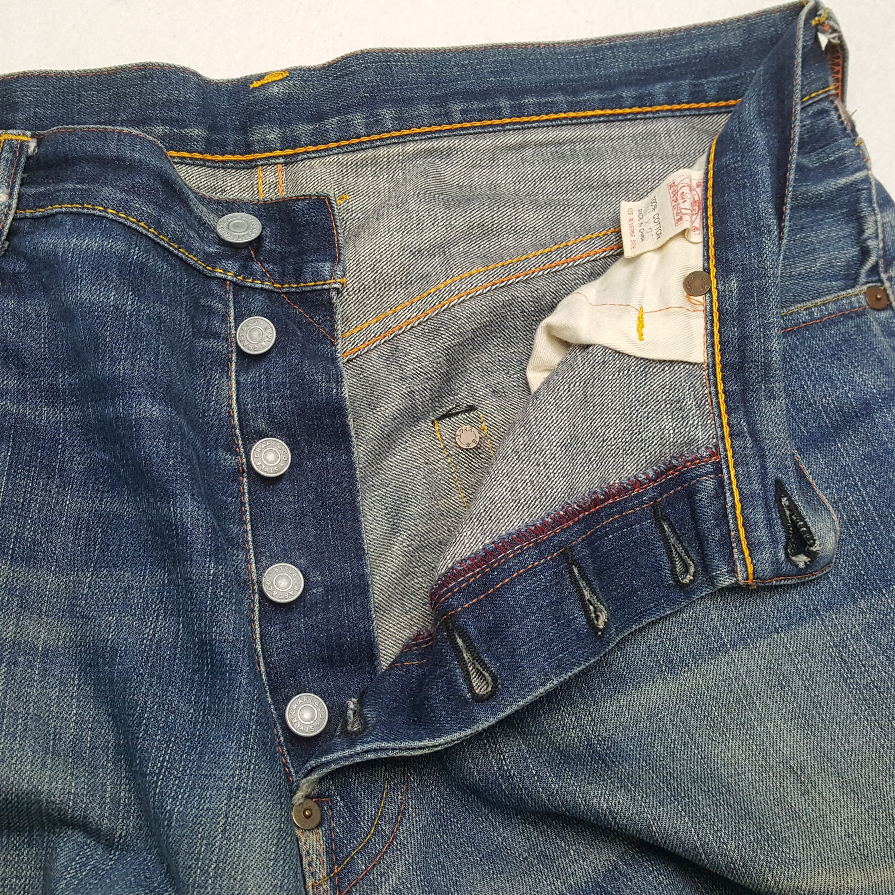 Evisu × Japanese Brand × Vintage Vintage EVISU Japanese Brand Daicock Custom Distressed Jeans Size US 36 / EU 52 - 12 Thumbnail