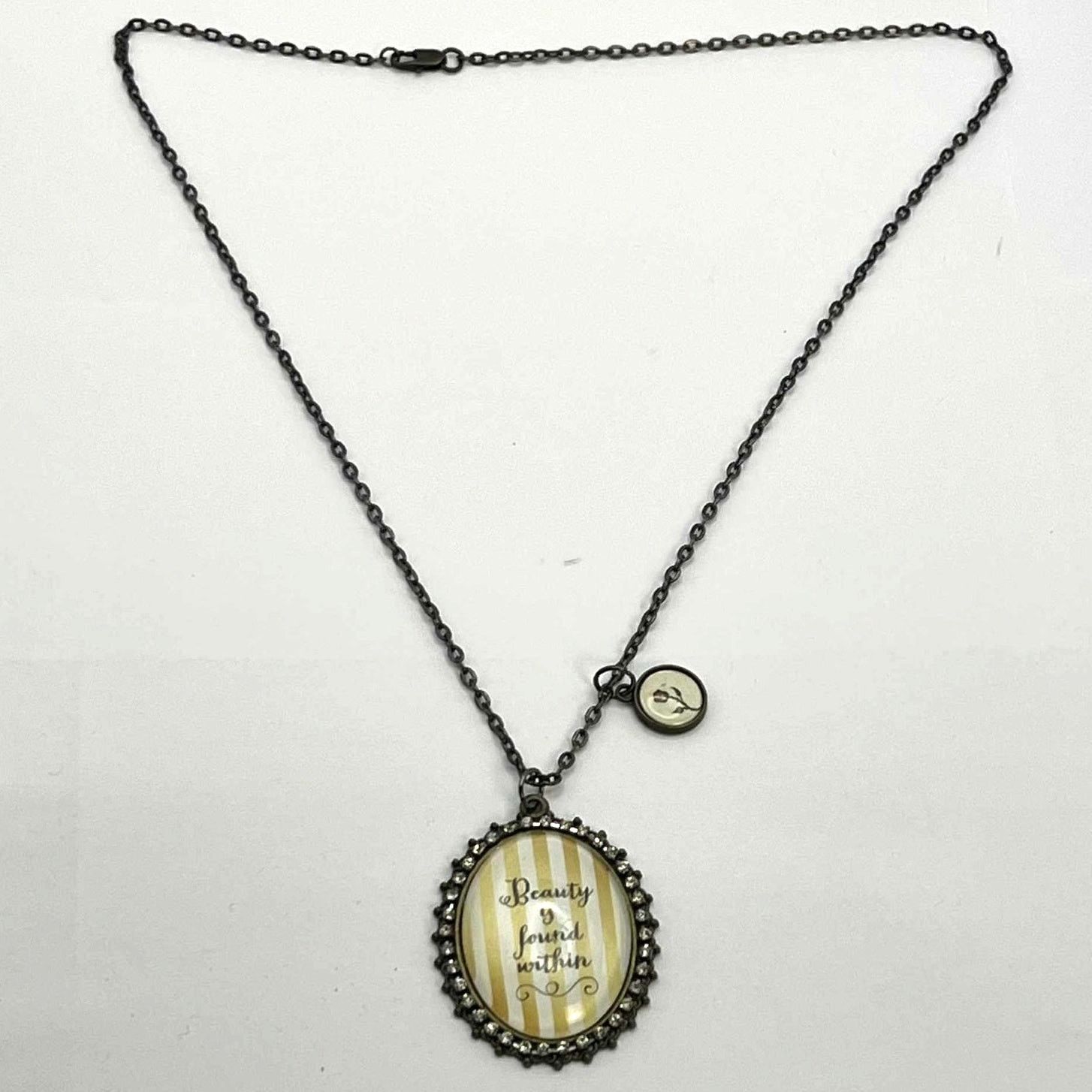 Other Silver "Beauty is Found Within'' Necklace Size ONE SIZE - 4 Thumbnail