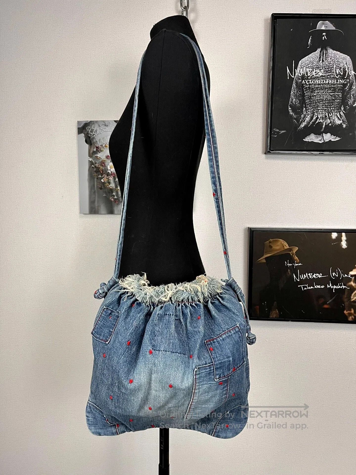 Undercover denim patchwork crossbody bag. Size ONE SIZE - 4 Thumbnail