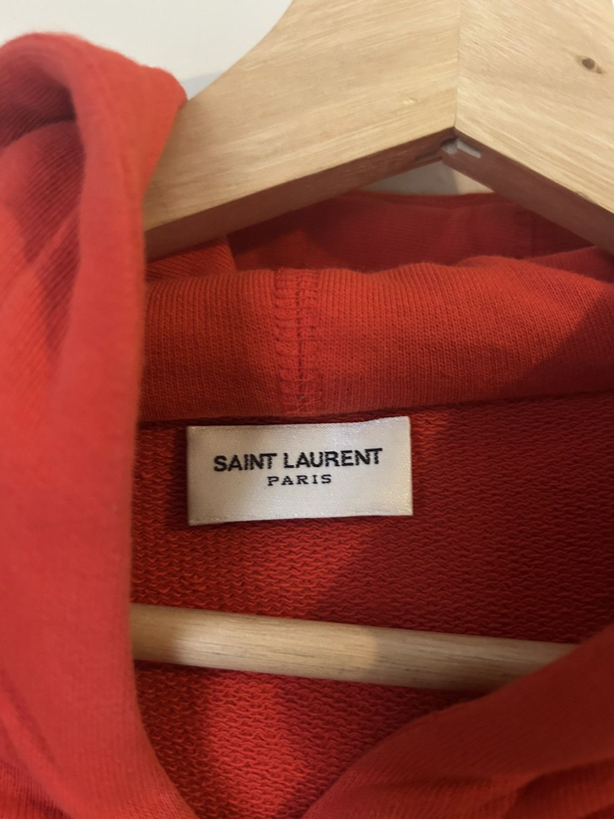 Saint Laurent Paris Saint Laurent Red Hoodie Size US L / EU 52-54 / 3 - 3 Thumbnail