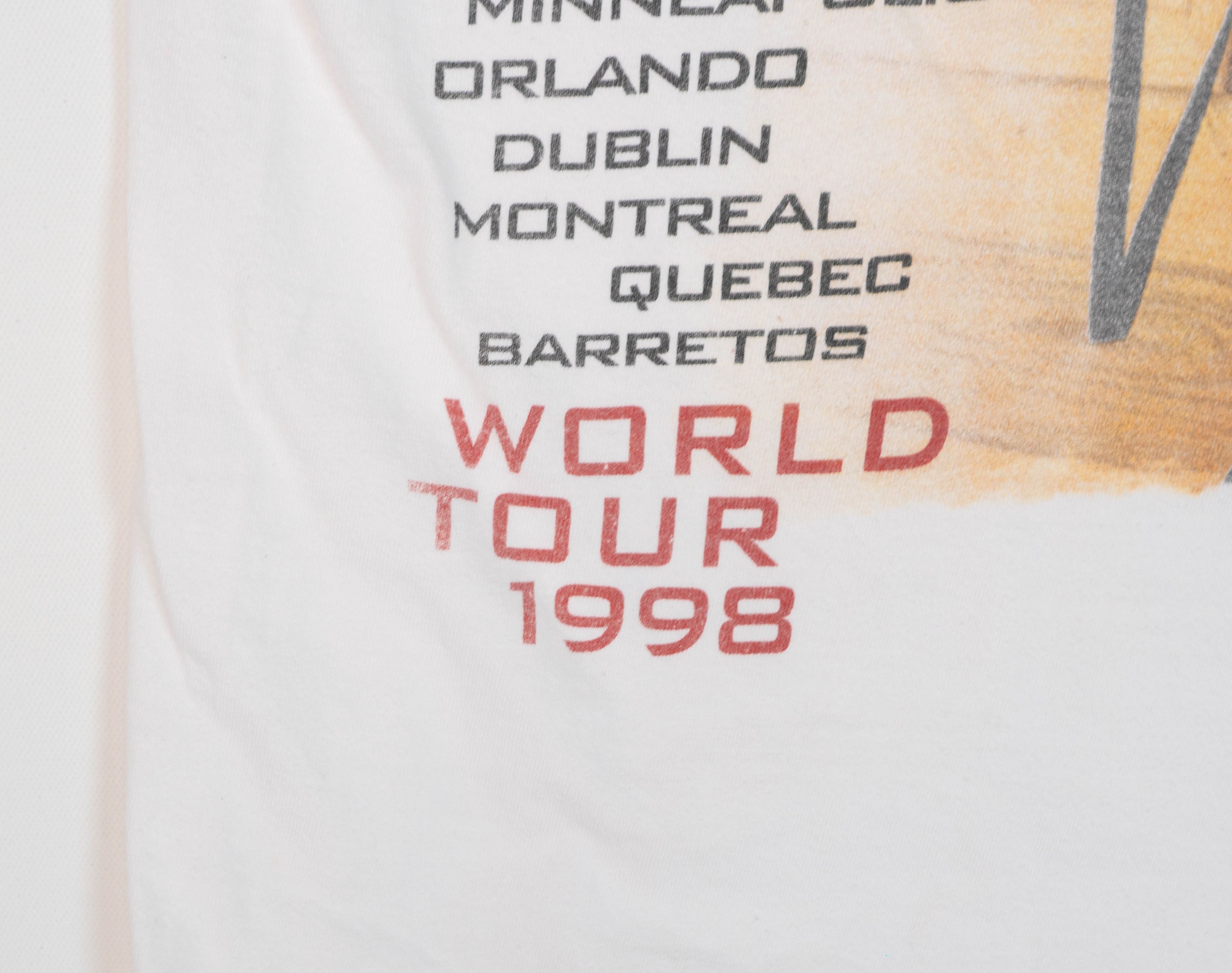Band Tees × Vintage Vintage Garth Brooks Sevens Men's T-Shirt White Size L 1998 Size US L / EU 52-54 / 3 - 9 Thumbnail