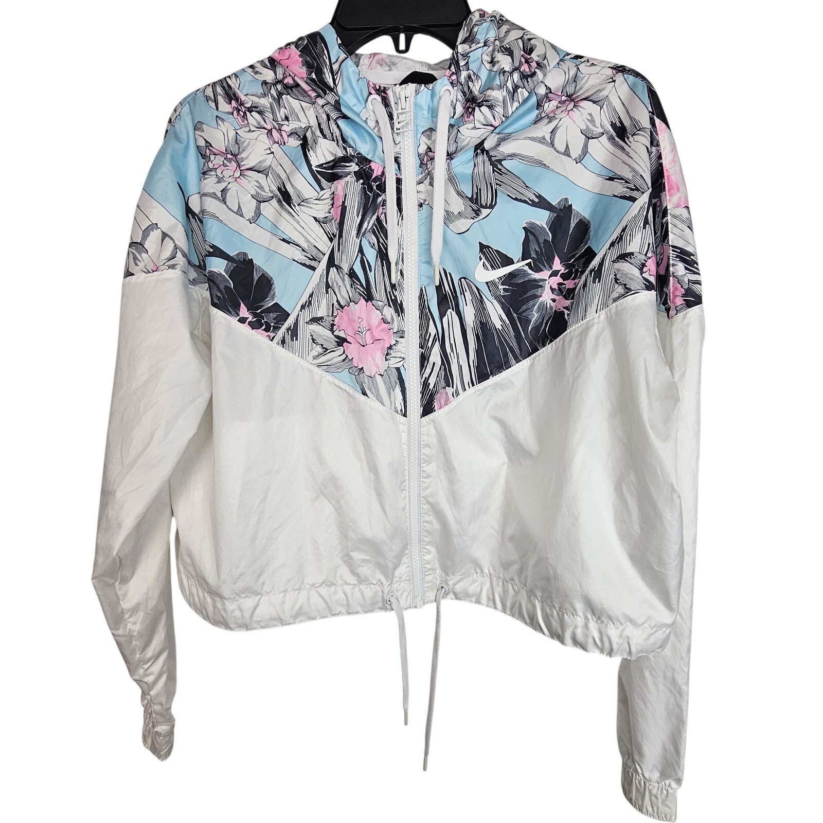 Nike Nike Womens Sportswear Windrunner Cropped Windbreaker Jacket Size M / US 6-8 / IT 42-44 - 2 Thumbnail
