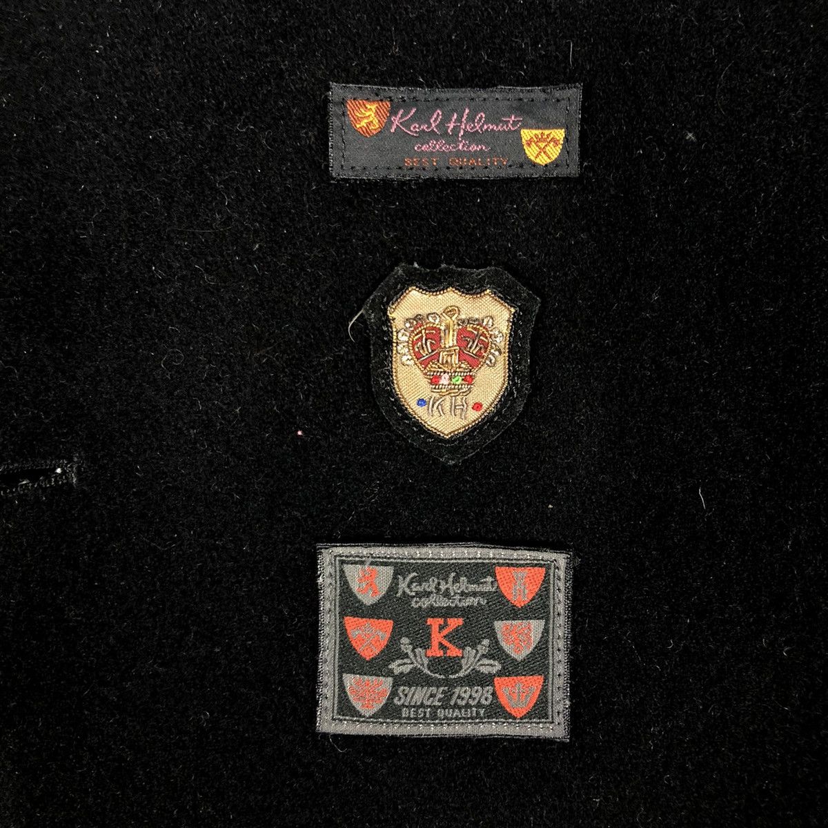 Japanese Brand 🔥Vintage Wool Work Jacket Button Karl Helmut Big Logo Size US M / EU 48-50 / 2 - 16 Thumbnail