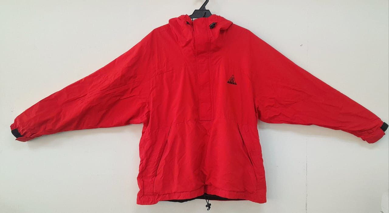 Nike × Nike ACG Hoodie Vintage Nike ACG Jacket Windbreaker Chilli RED Size US L / EU 52-54 / 3 - 3 Thumbnail