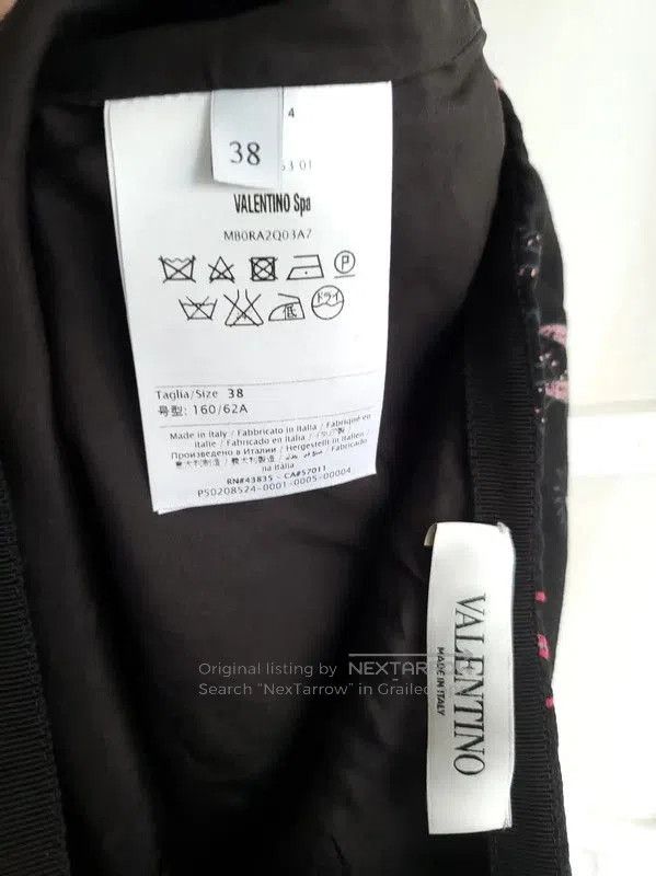 Valentino Valentino Black Printed Mini Skirt for Summer . Size 22" - 3 Thumbnail