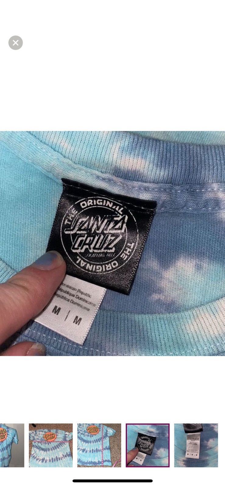Santa Cruz Skateboards Santa Cruz skateboards medium tie dye T shirt Size US M / EU 48-50 / 2 - 6 Thumbnail