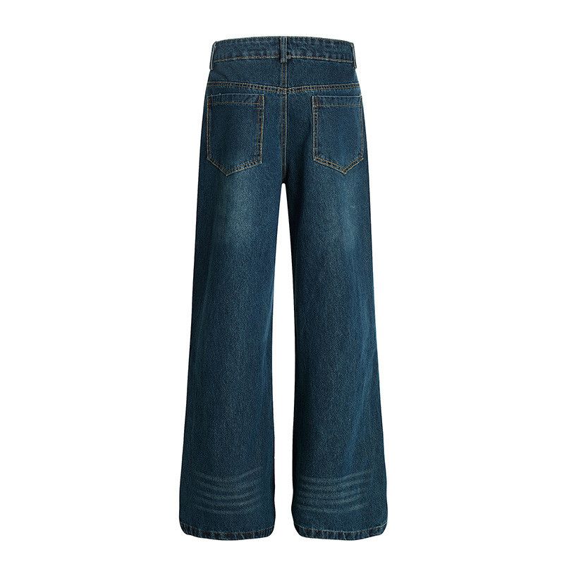 Vintage Men's American-style washed distressed work jeans Size US 32 / EU 48 - 2 Thumbnail