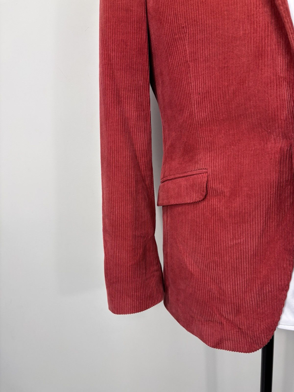 Other UK Holland Esquire Men’s Red Corduroy Blazer Jacket Sport Coat Size 38R - 7 Thumbnail
