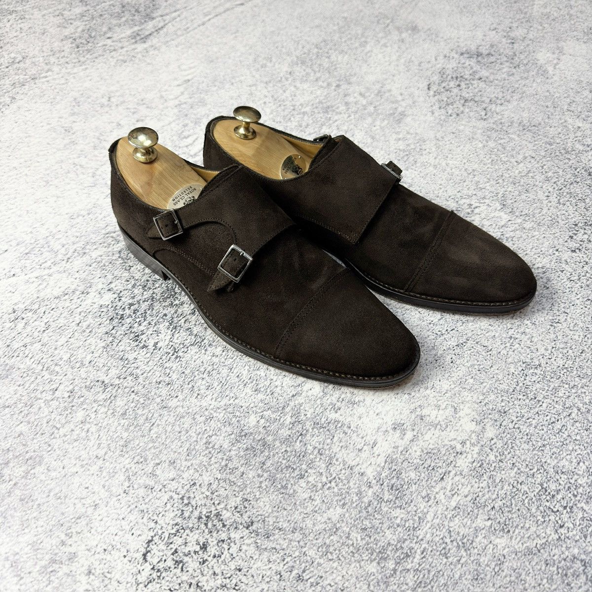 Designer Soci3ty Brown Suede Double Monks US8.5 UK7.5 EU41.5 Size US 8.5 / EU 41-42 - 3 Thumbnail