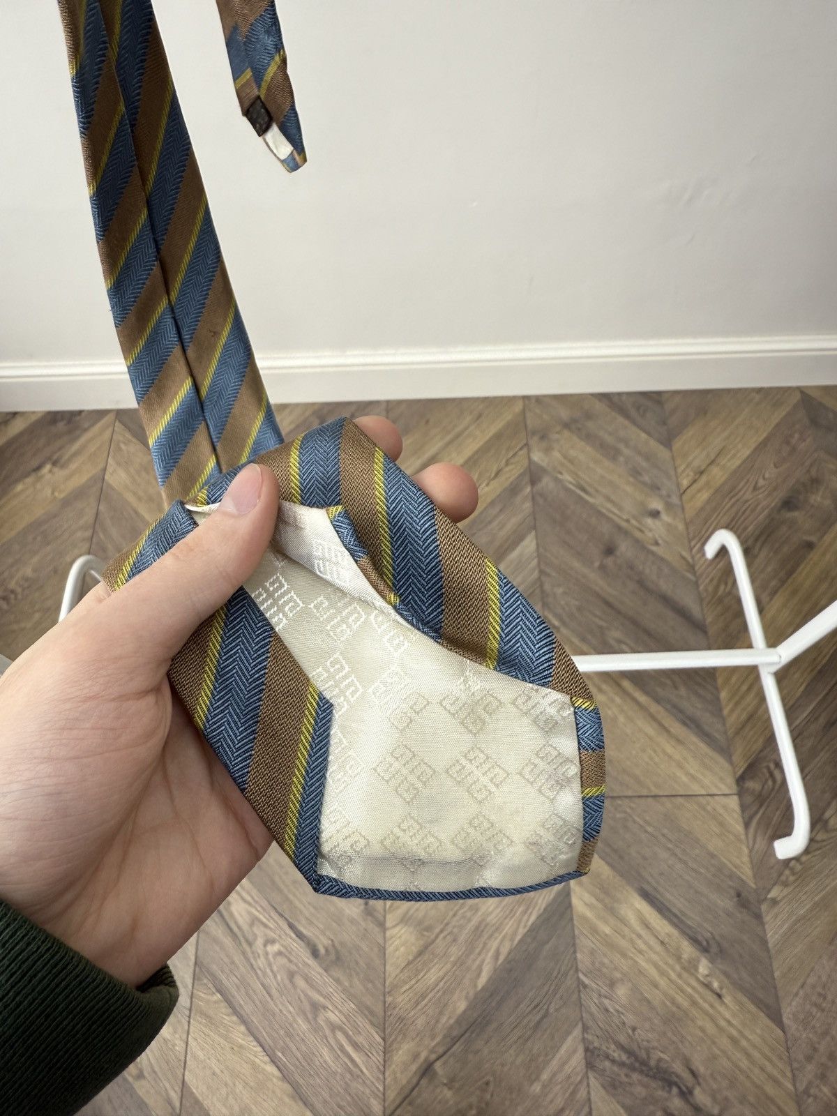 Givenchy Vintage Givenchy Gentleman Paris Silk Tie Striped Size ONE SIZE - 7 Thumbnail