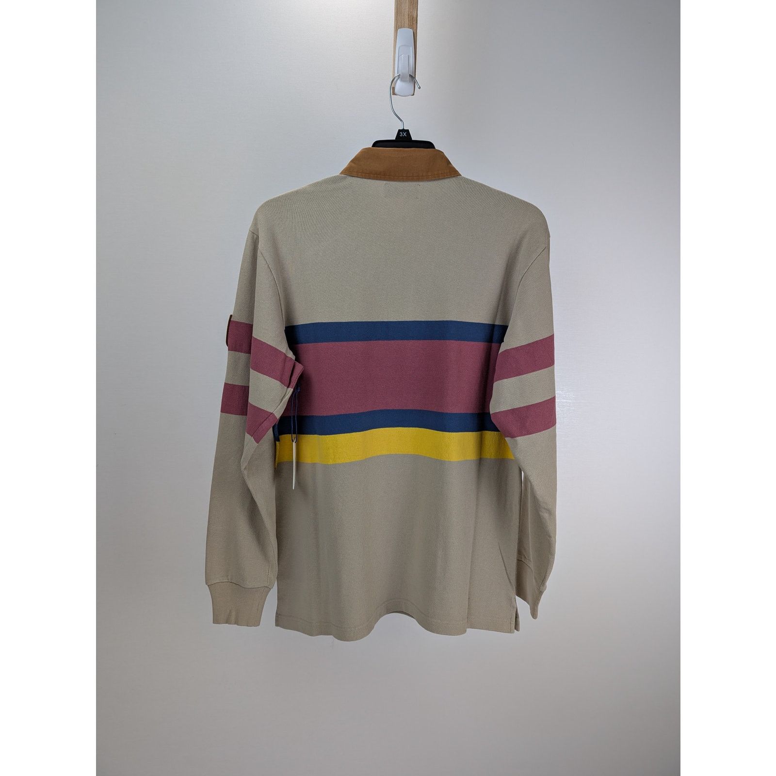 Aime Leon Dore × New Balance o1rshd1 NB Rainiery Rugby Polo Shirt in Brown Size US M / EU 48-50 / 2 - 8 Thumbnail