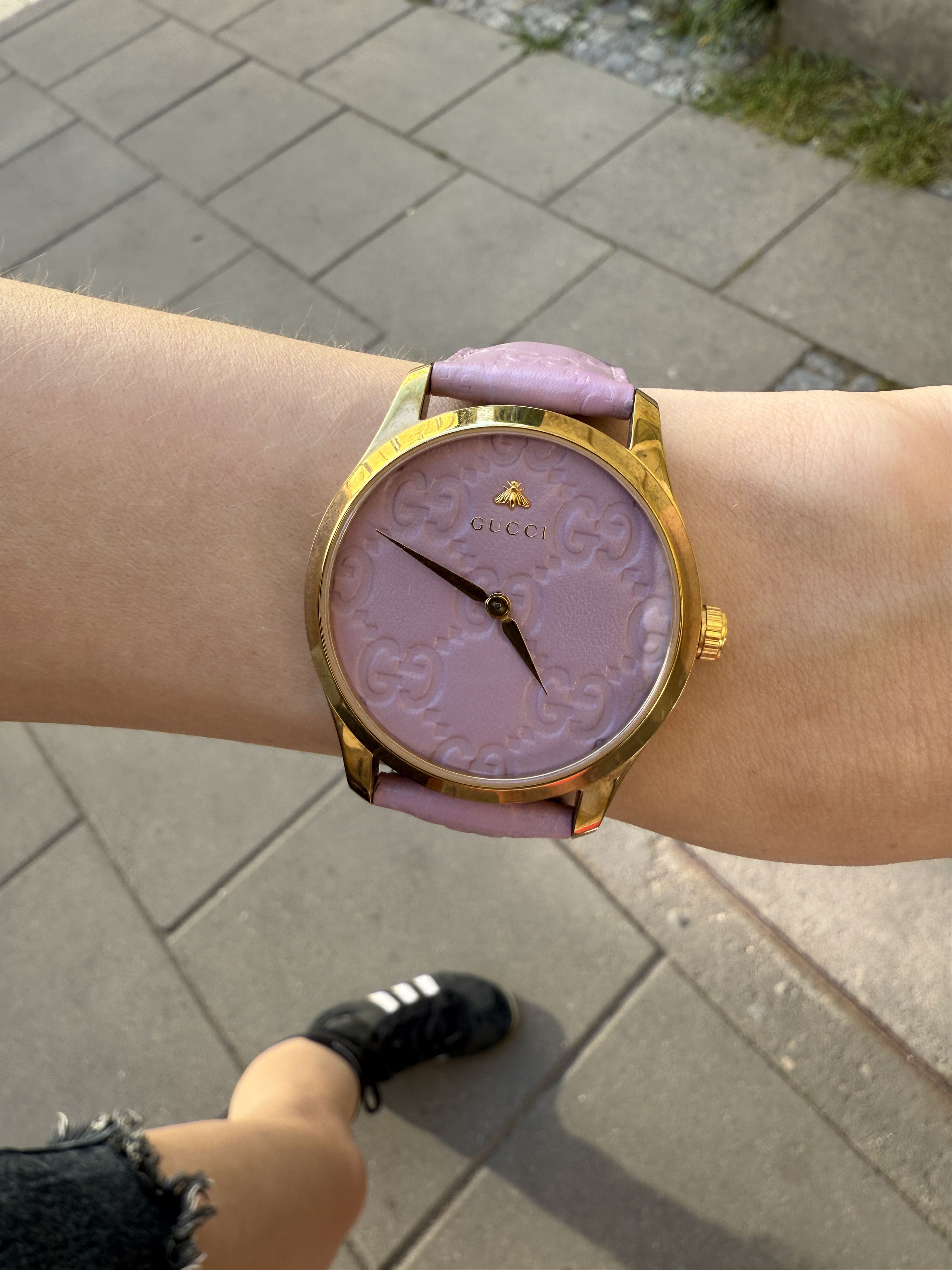 Gucci Gucci Women's G-Timeless Watch pink 38mm Leather Quartz Size ONE SIZE - 2 Thumbnail