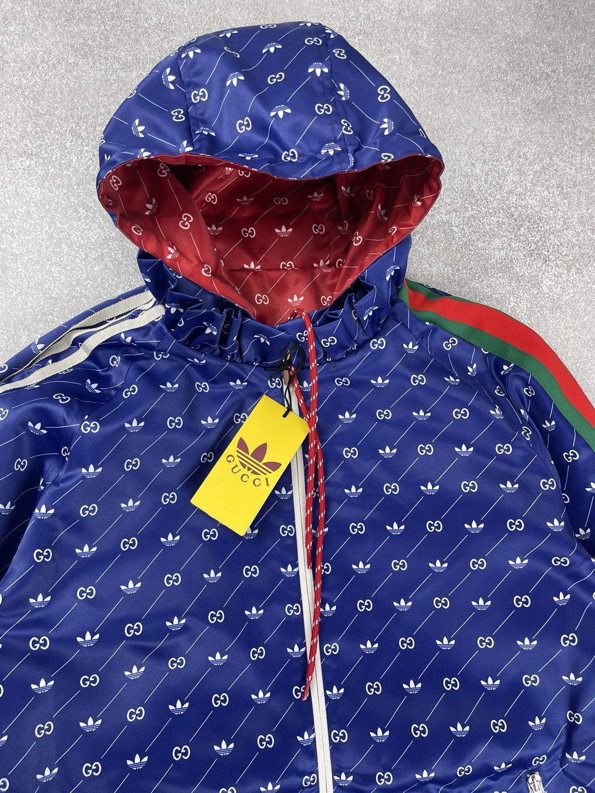 Gucci Adidas x Gucci Reversible Jacket Red/Blue Size 40 Size S / US 4 / IT 40 - 11 Thumbnail