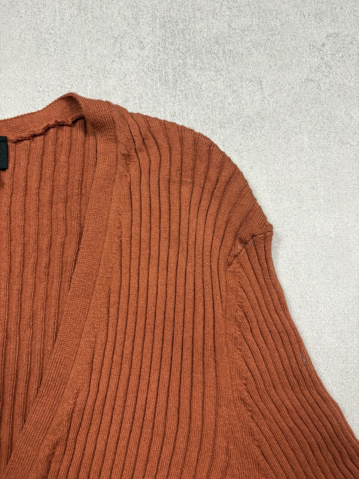 A.P.C. A.P.C. Katie Ribbed Cardigan Rust Made In Italy Size M Rare Size M / US 6-8 / IT 42-44 - 6 Thumbnail