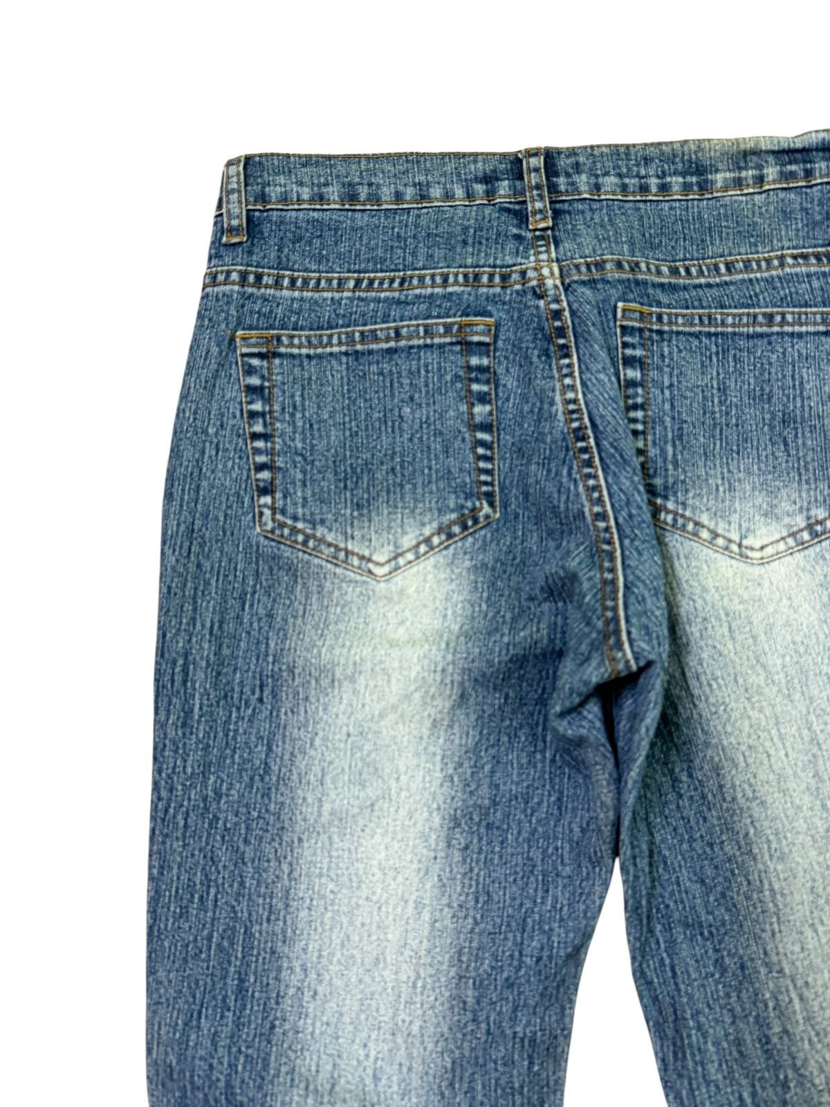 Hysteric Glamour FLARED SEBO RECONSTRUCTED DESIGN ELASTIC DENIM JEANS Size 28" / US 6 / IT 42 - 13 Thumbnail