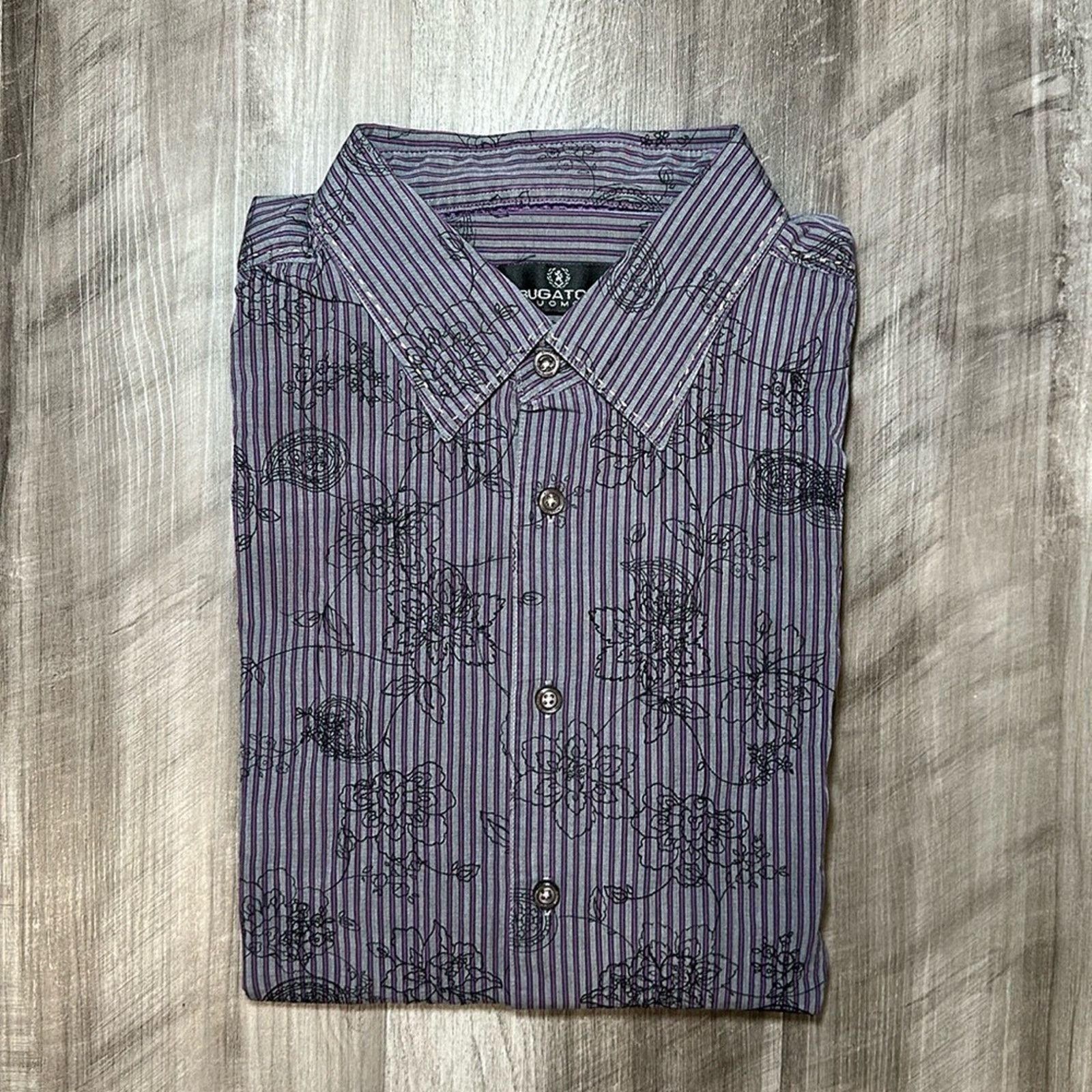 BUGATCHI Bugatchi Uomo Floral Long Sleeve Button Down - 2XL Size US XXL / EU 58 / 5 - 1 Thumbnail