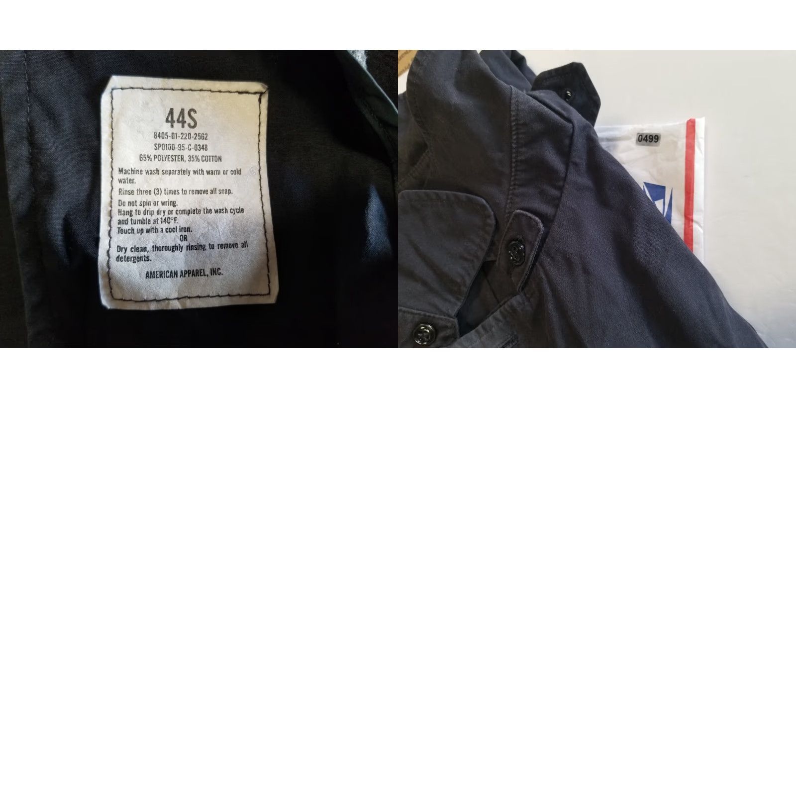 Vintage VINTAGE Defense Logistics Agency Trench Coat 44S Black Coat Mens Navy Quarterdeck Collection Workwear Size US S / EU 44-46 / 1 - 9 Thumbnail