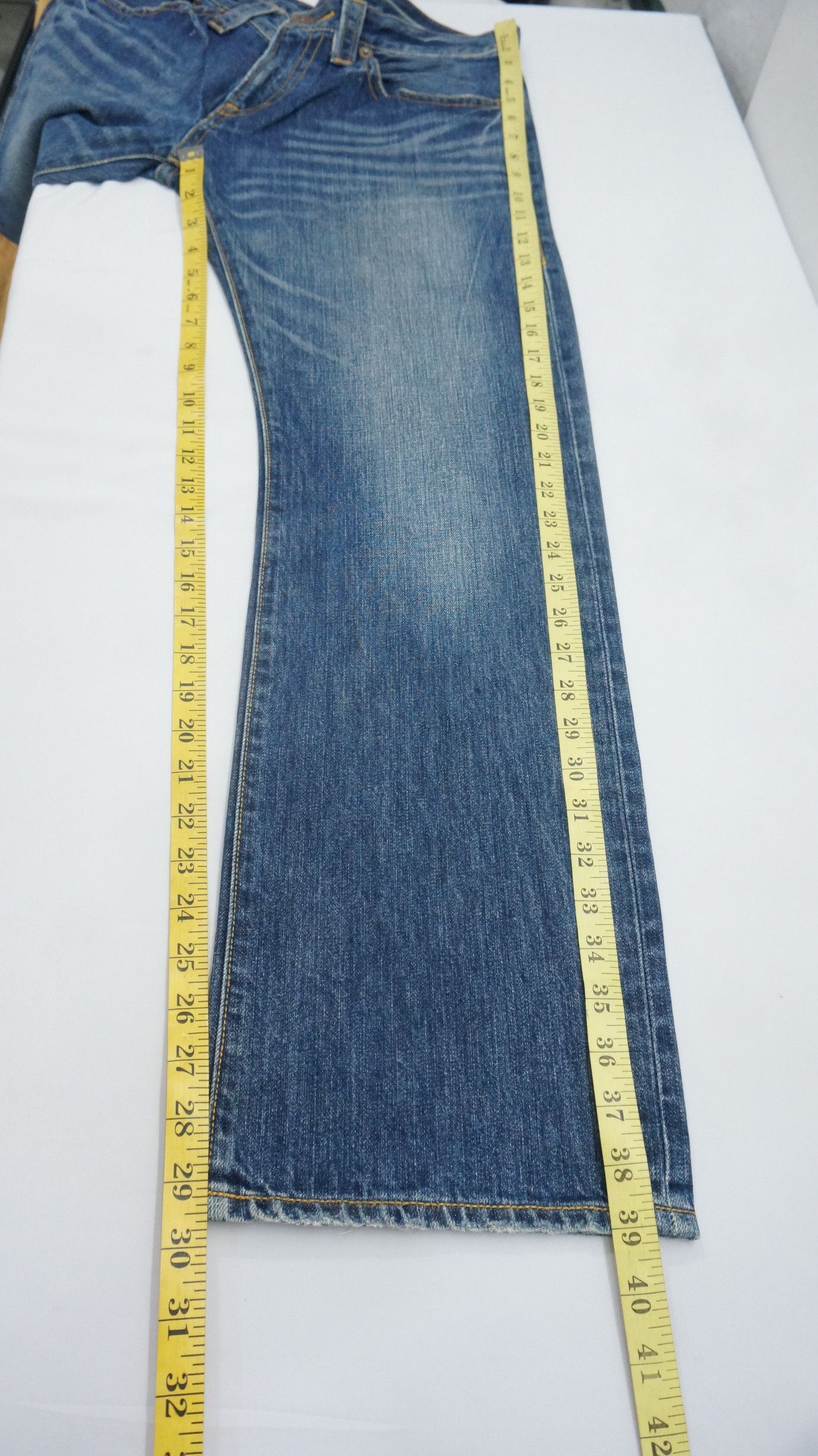 Designer Japan COCOLULU Spell Out Blue Jeans Size US 30 / EU 46 - 9 Thumbnail