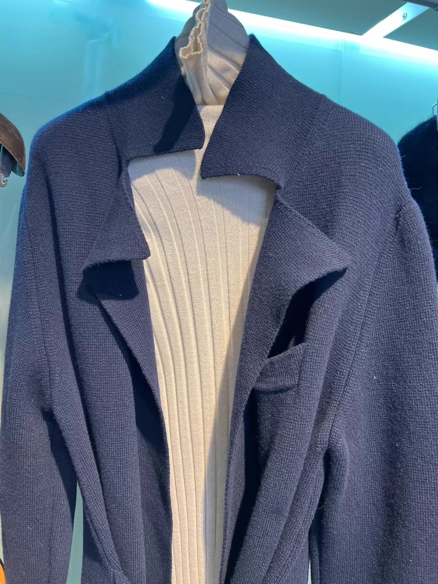 Other Boule de neige Navy WoolKnit Overcoat Thick Milan Size US S / EU 44-46 / 1 - 3 Thumbnail