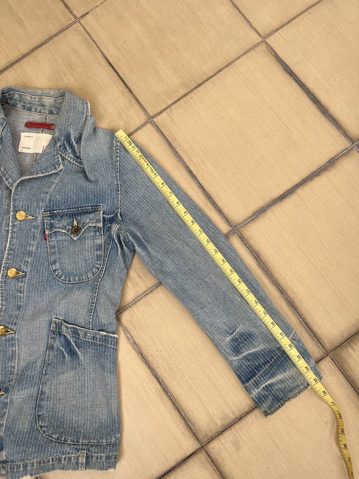 Levi's Vintage 2004 Levi’s Redloop Fade Blue HBT Denim Chore Jacket Size US M / EU 48-50 / 2 - 4 Thumbnail