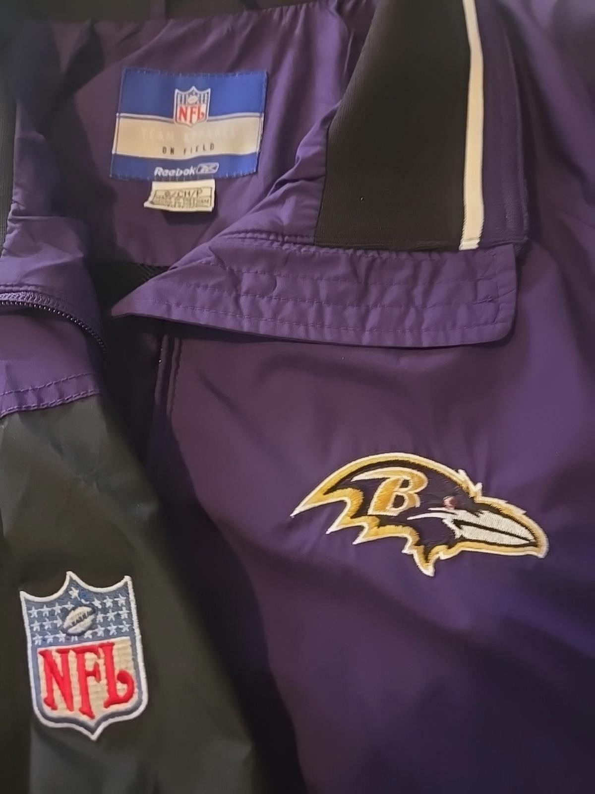 Reebok Baltimore Ravens Reebok On Field Apparel Jacket Men’s Small Size US S / EU 44-46 / 1 - 4 Thumbnail